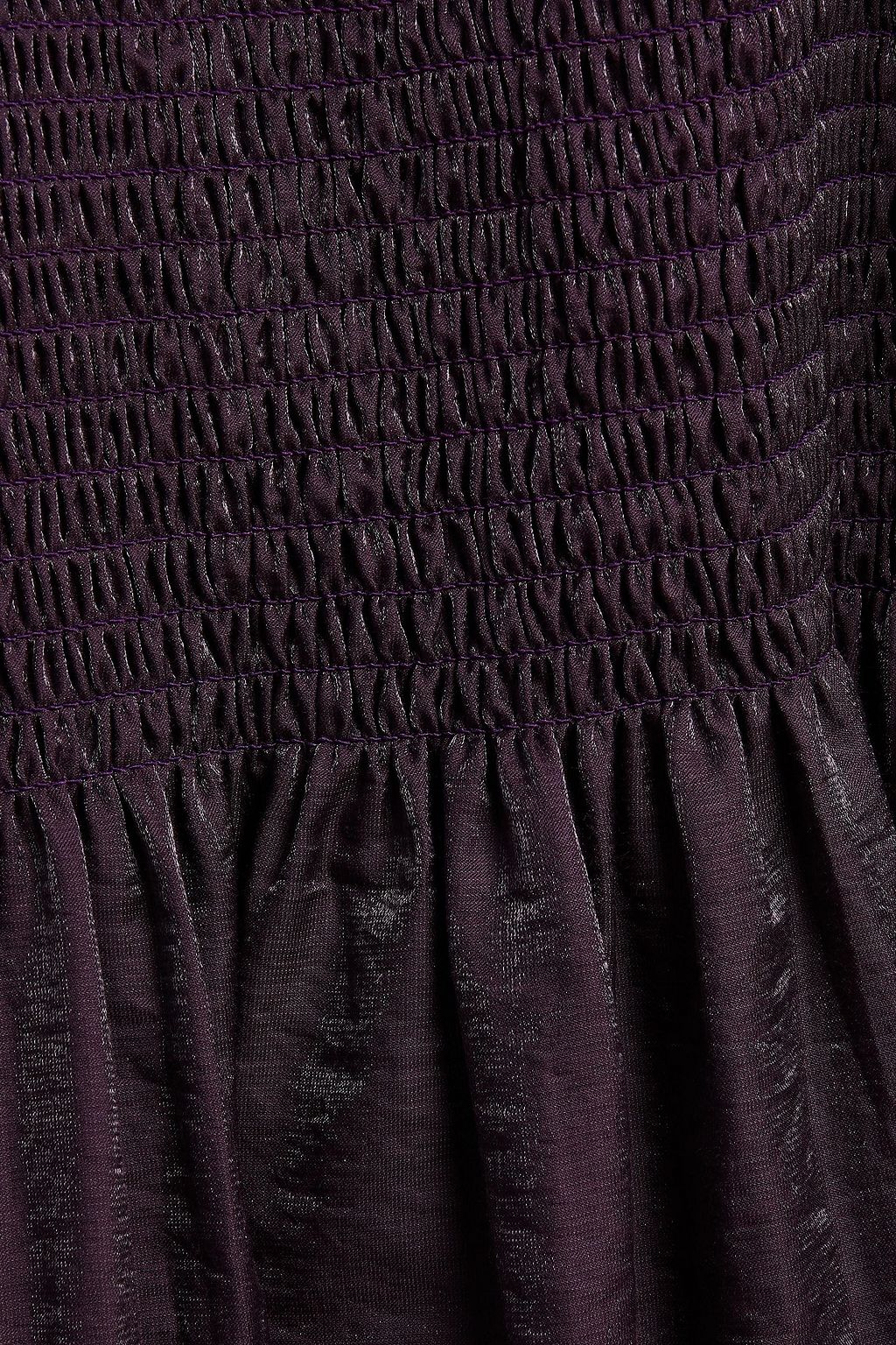 BAUM UND PFERDGARTEN Adanna shirred taffeta midi dress