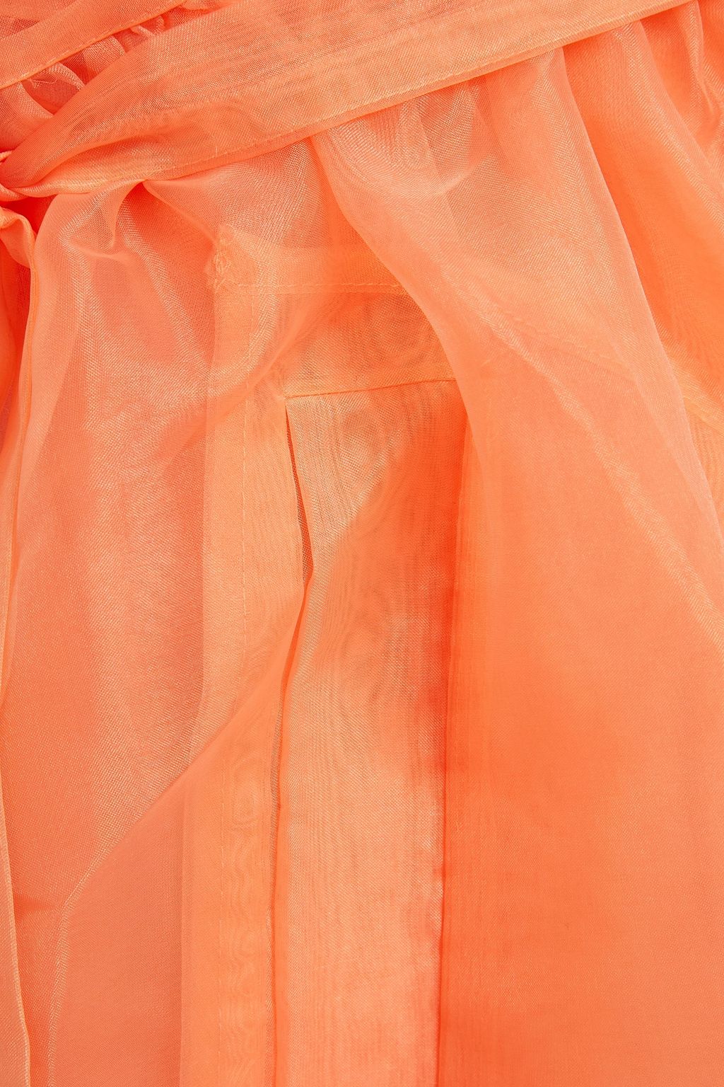 BAUM UND PFERDGARTEN Adalaine gathered organza midi wrap dress