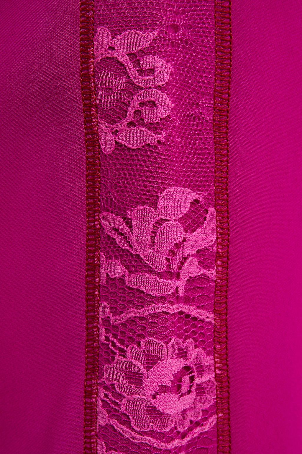 KOCHÉ X PUCCI Lace-trimmed stretch-crepe tapered pants