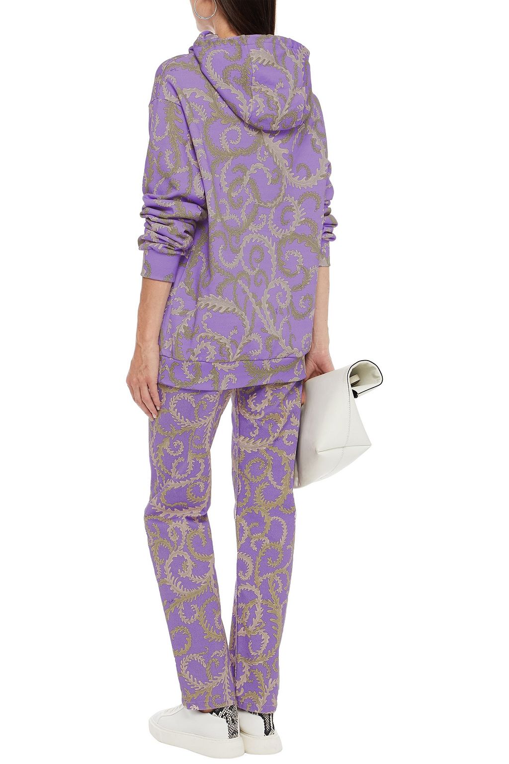 KOCHÉ X PUCCI Hoch sitzende Jeans mit geradem Bein und Print