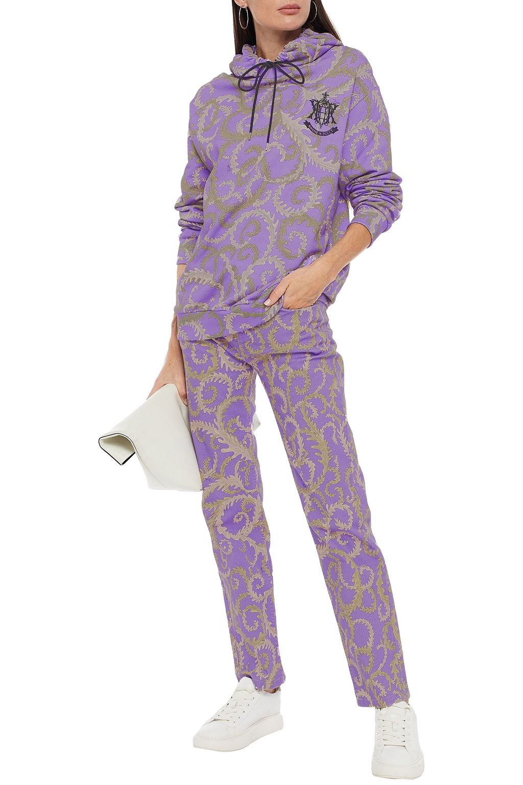 KOCHÉ X PUCCI Hoch sitzende Jeans mit geradem Bein und Print