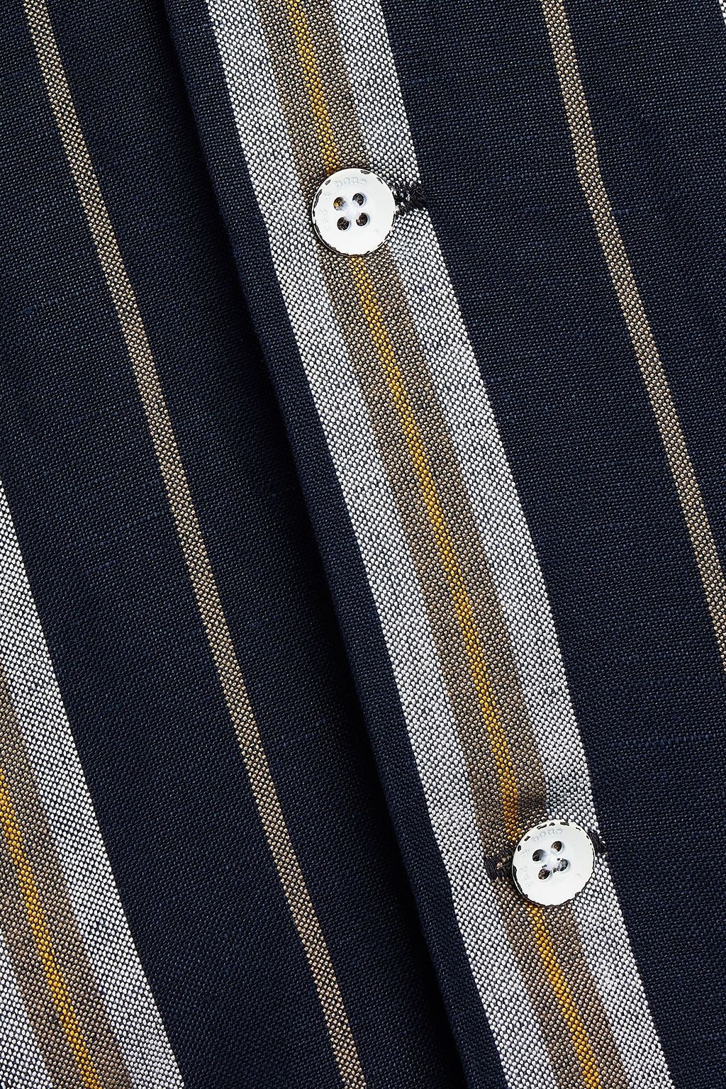 RAG & BONE Avery striped linen and cotton-blend shirt