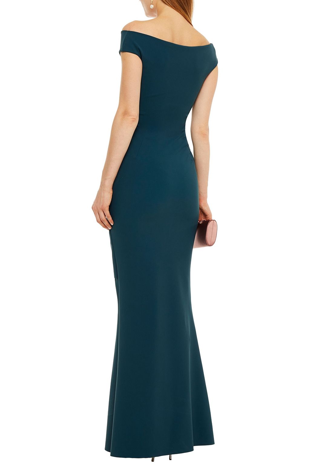 CHIARA BONI LA PETITE ROBE Chiku pleated scuba gown