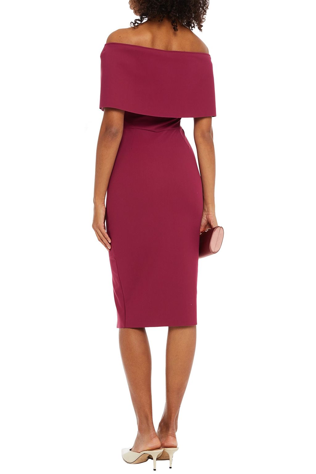 CHIARA BONI LA PETITE ROBE Egida off-the-shoulder scuba dress