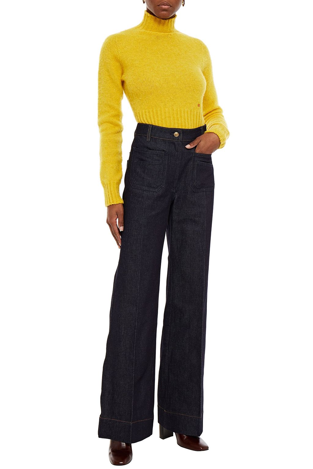 VICTORIA BECKHAM High-rise wide-leg jeans