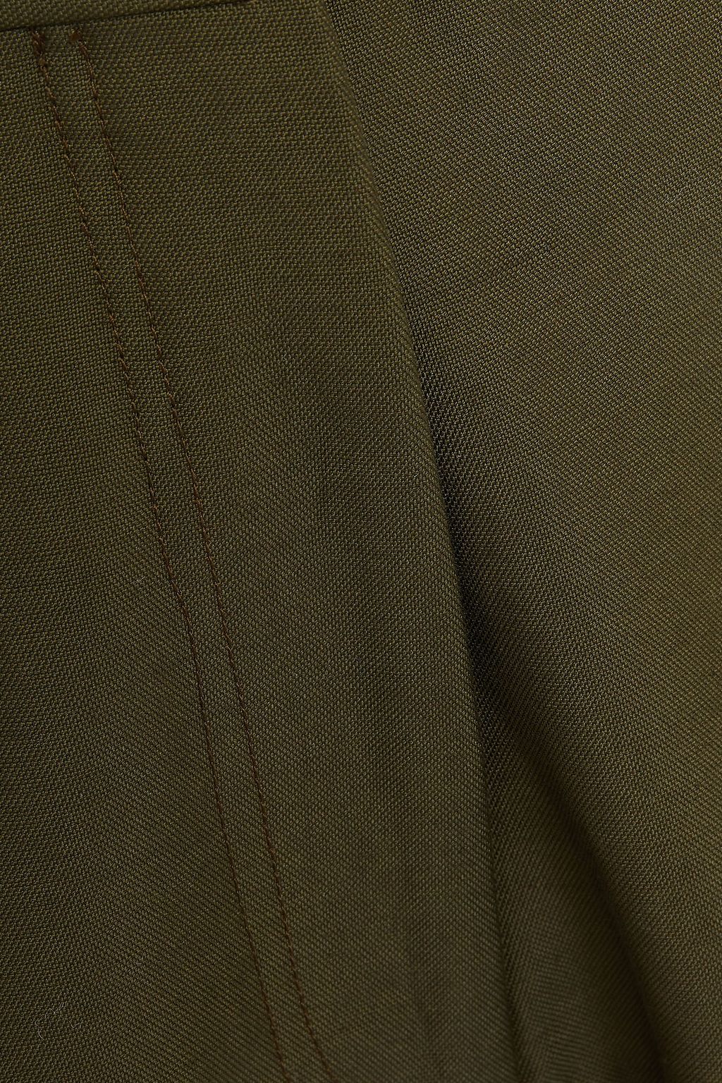 VICTORIA BECKHAM Cotton-blend canvas tapered pants