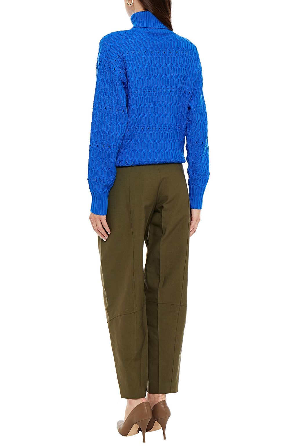VICTORIA BECKHAM Cotton-blend canvas tapered pants