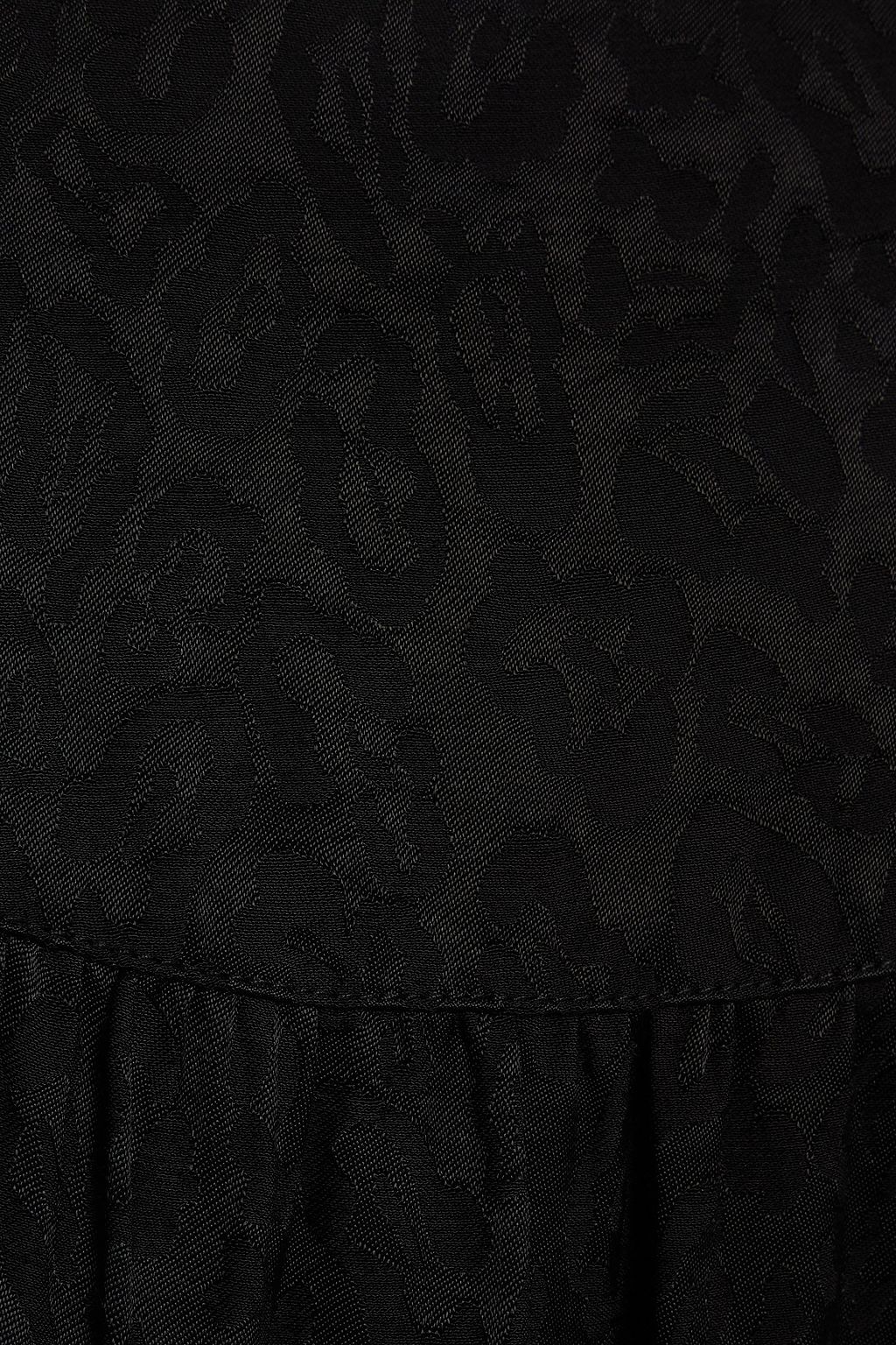 BAUM UND PFERDGARTEN Audelia leopard-print satin-jacquard mini shirt dress