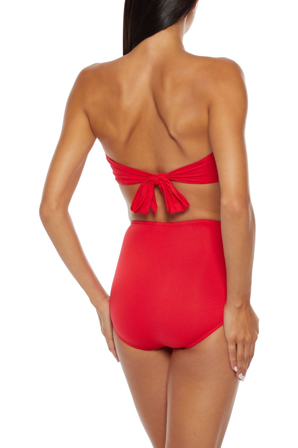 SEAFOLLY Hoch sitzendes Bikini-Höschen mit Muschelsaum und Mesh-Besatz