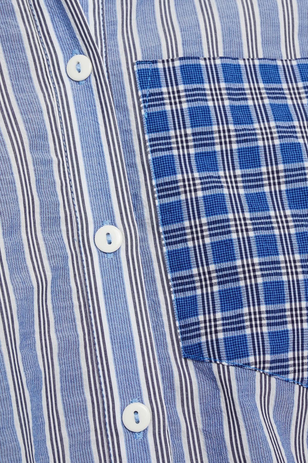 BAUM UND PFERDGARTEN Mizzi paneled printed cotton-blend poplin shirt