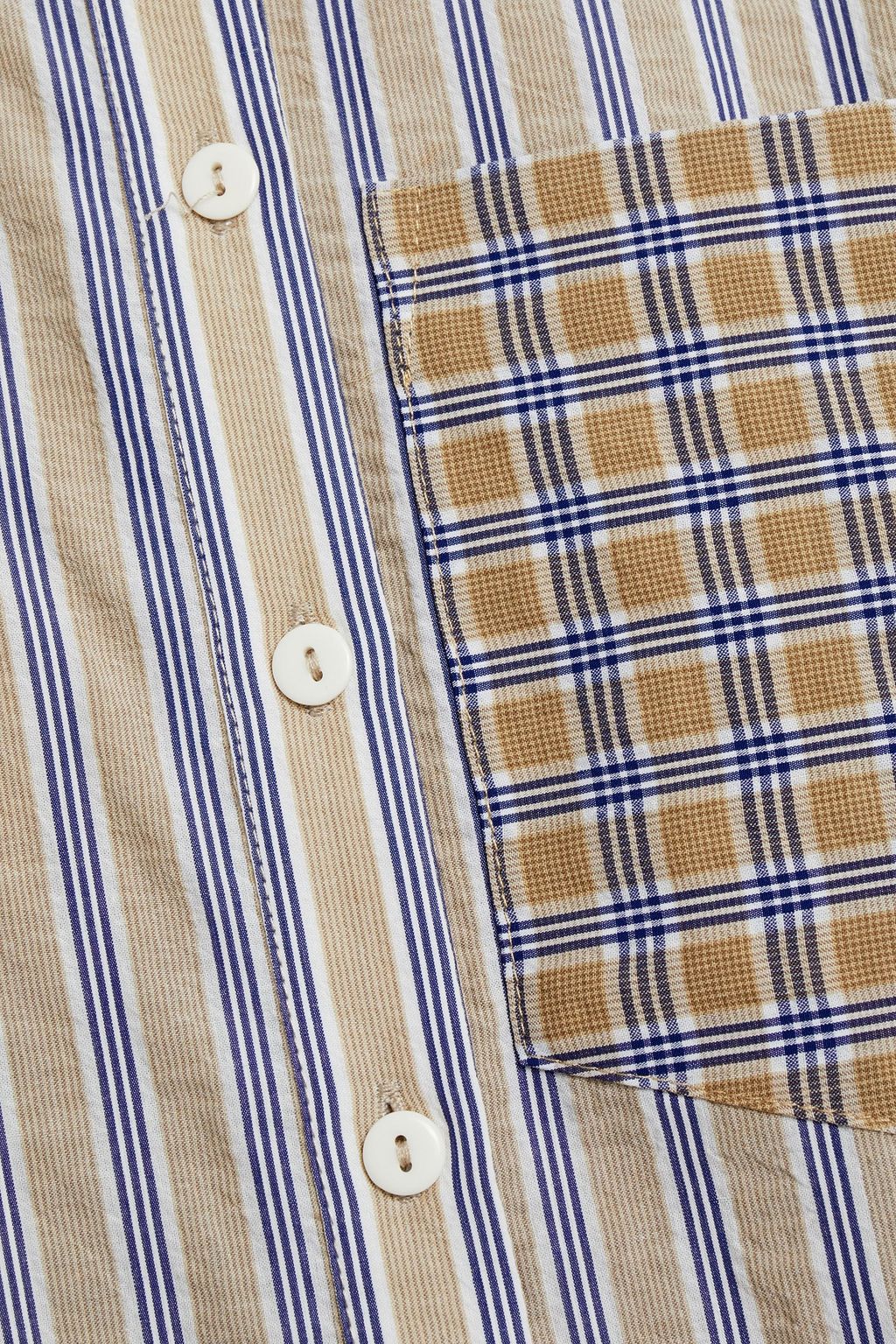 BAUM UND PFERDGARTEN Mizzi paneled printed cotton-blend poplin shirt