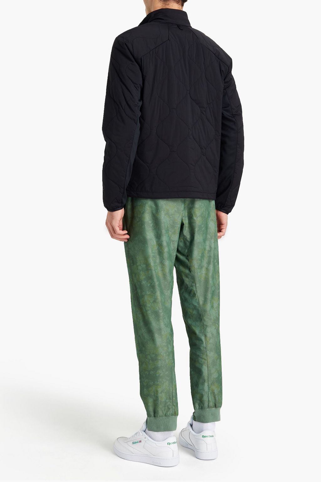 RAG & BONE Agnes jersey-paneled quilted shell jacket
