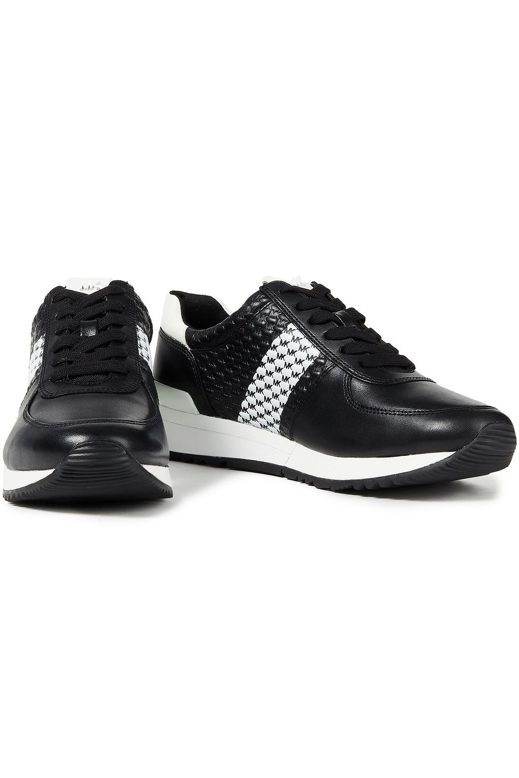 MICHAEL MICHAEL KORS Logo-embossed leather sneakers