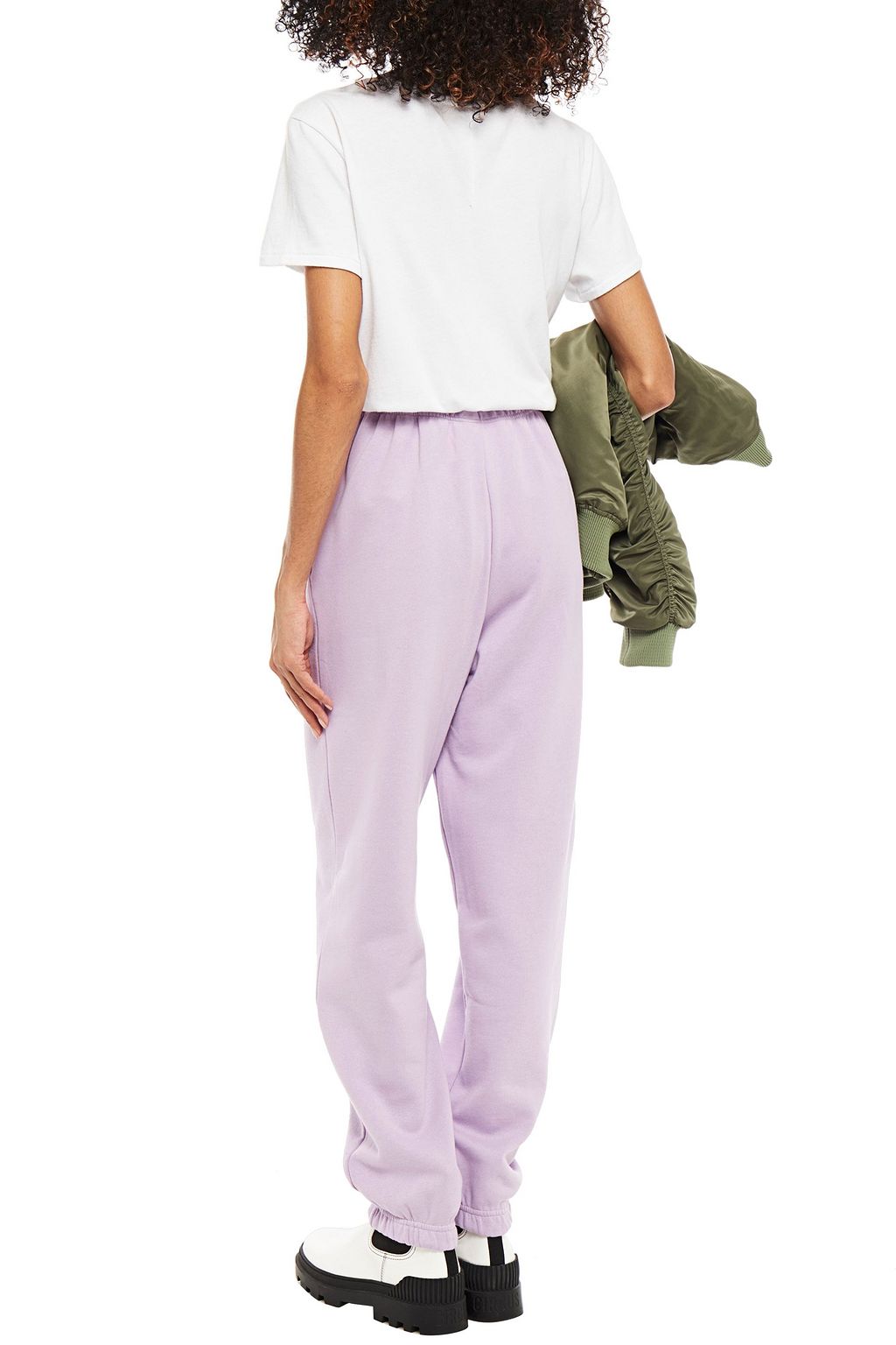 BAUM UND PFERDGARTEN Jeantelle printed cotton-fleece track pants