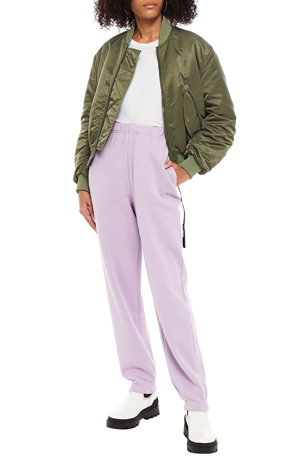 BAUM UND PFERDGARTEN Jeantelle printed cotton-fleece track pants