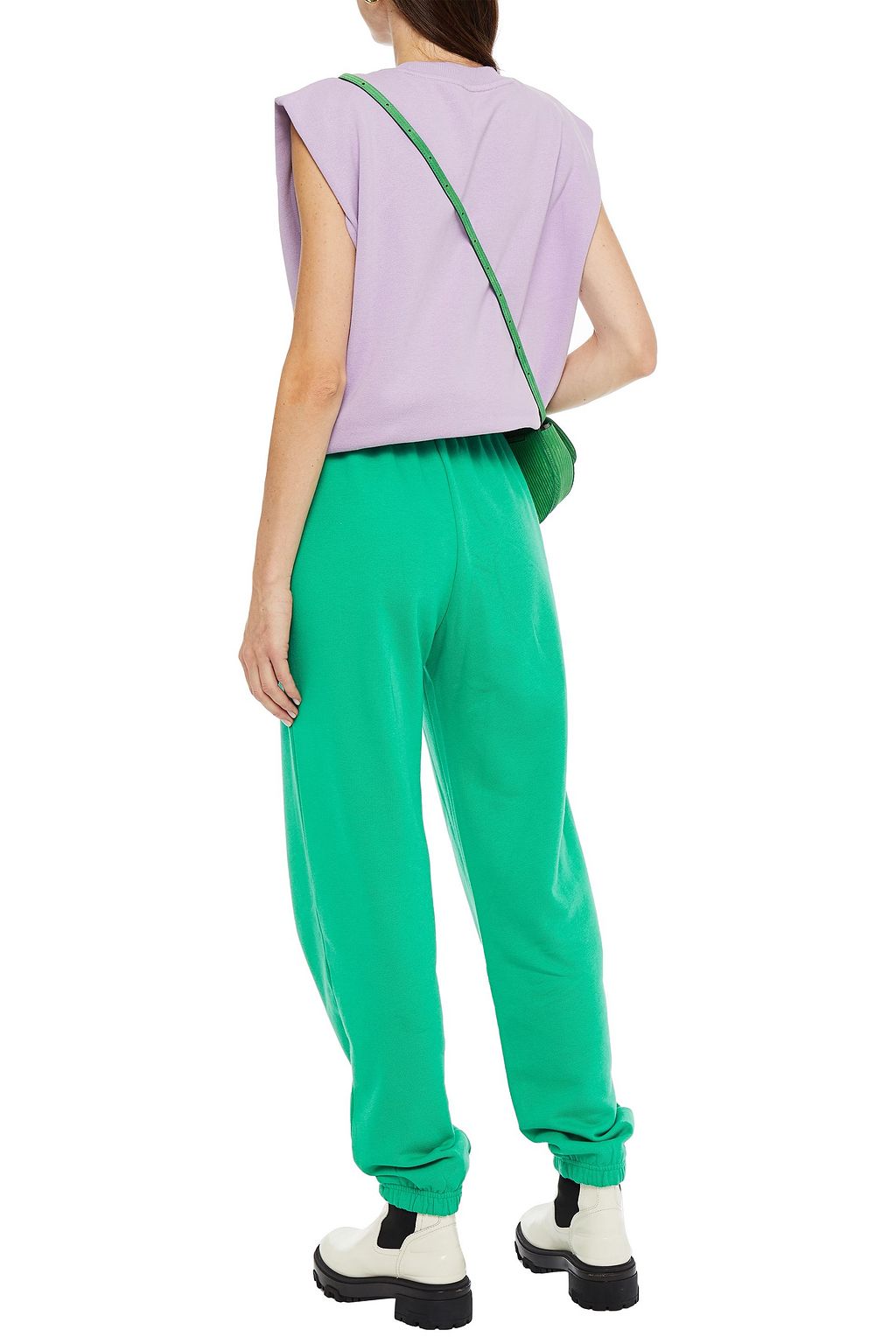 BAUM UND PFERDGARTEN Jeantelle printed cotton-fleece track pants
