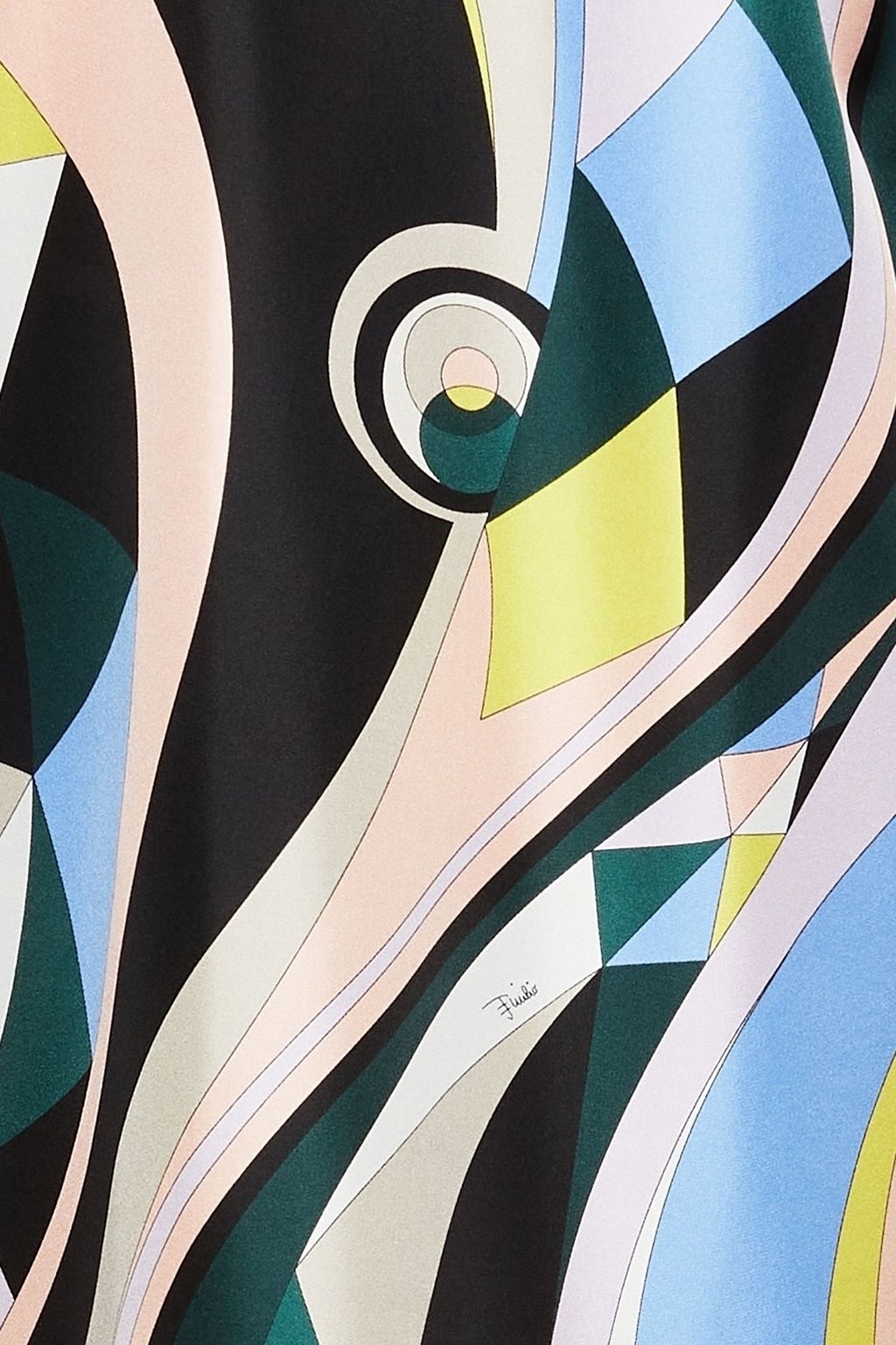 PUCCI Printed silk-twill mini dress
