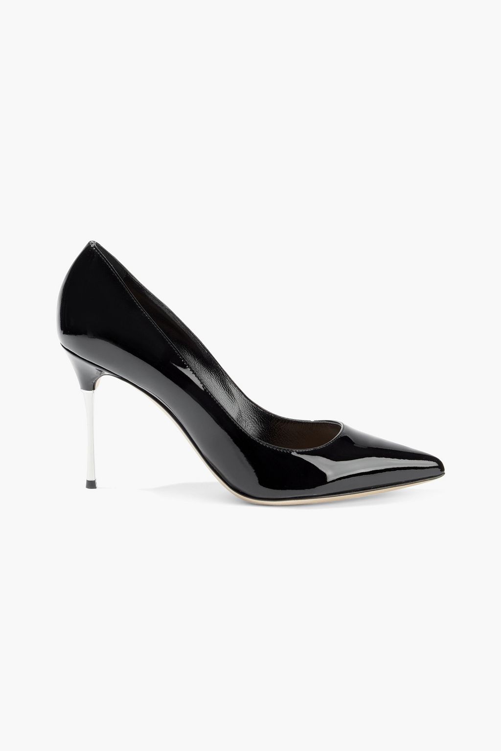 SERGIO ROSSI Godiva Steel 90 patent-leather pumps | THE OUTNET