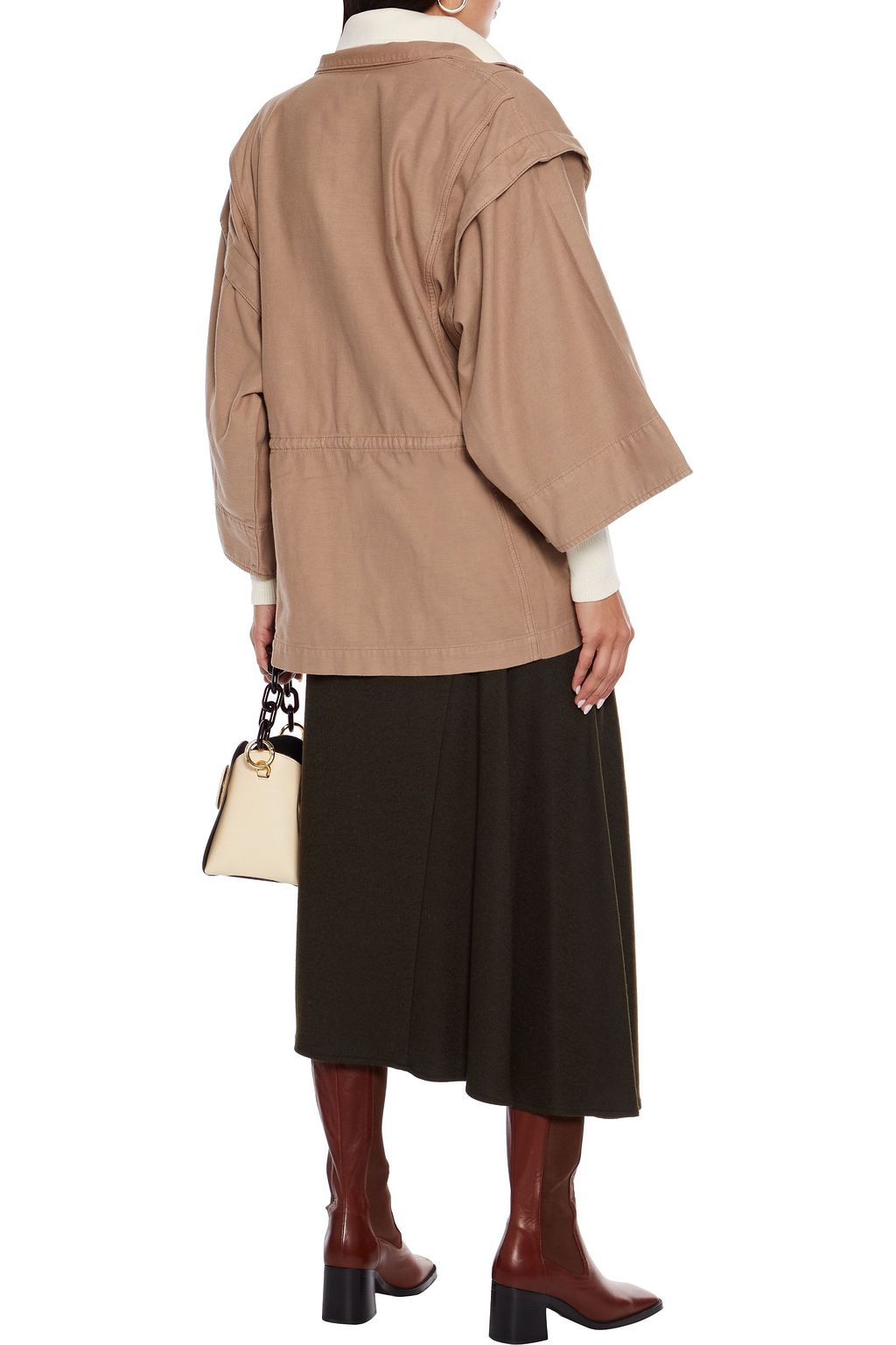 FRAME Twisted Bell Sleeve cotton jacket