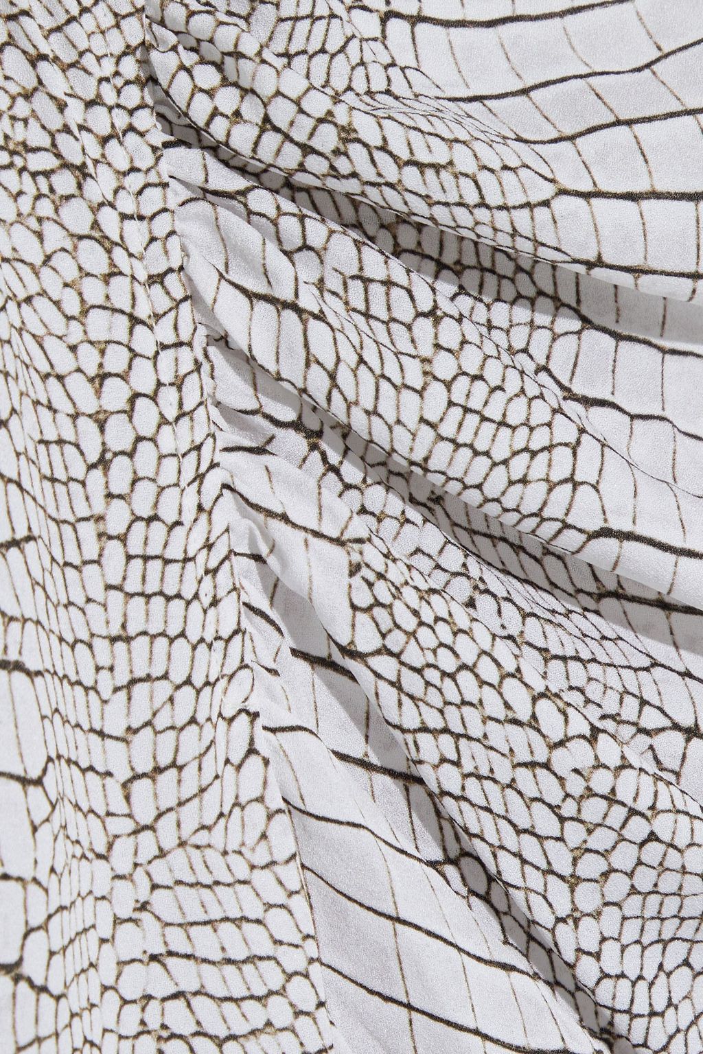 FRAME Gillian snake-print silk crepe de chine blouse