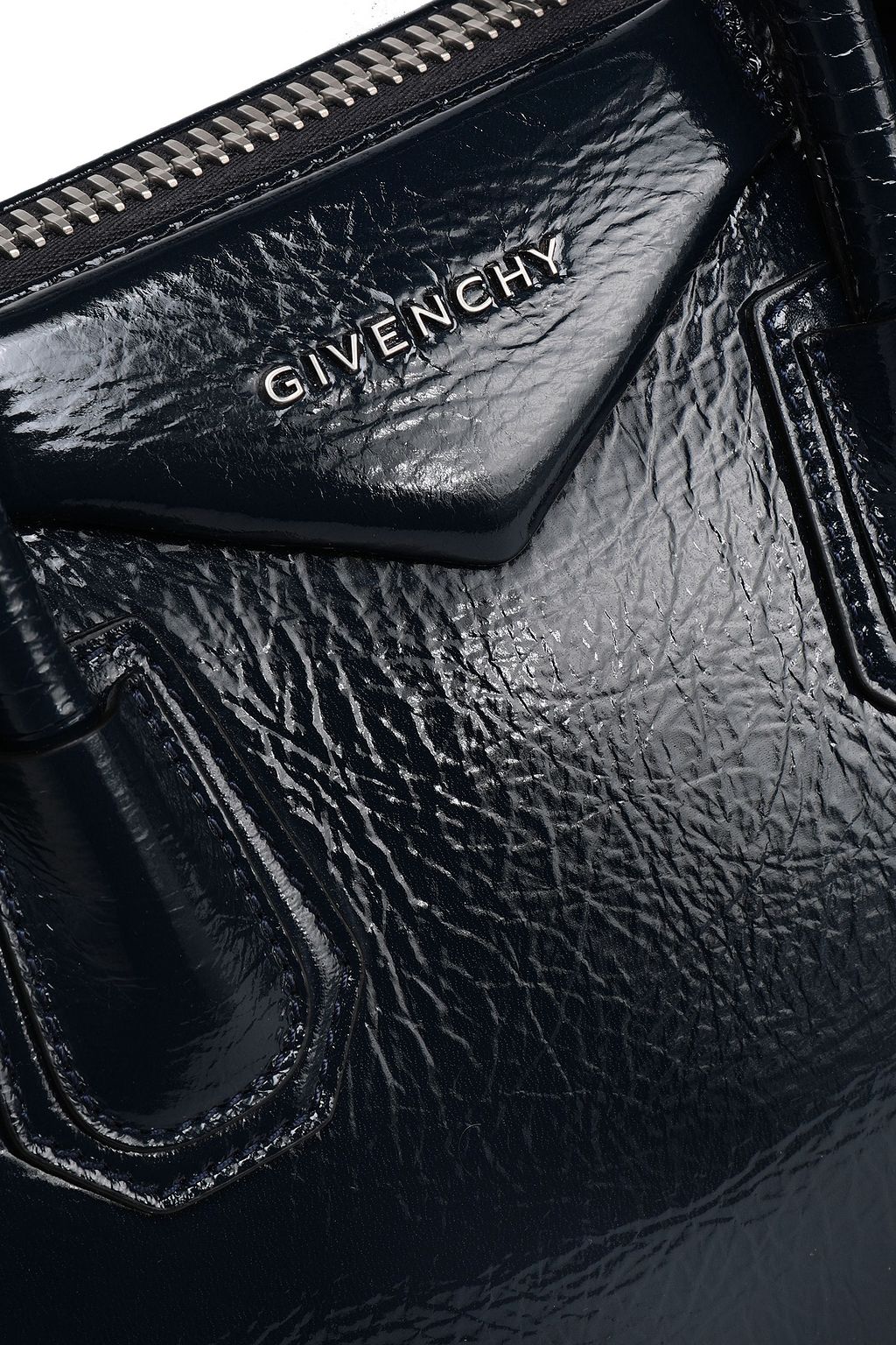 GIVENCHY Antigona medium crinkled patent-leather tote