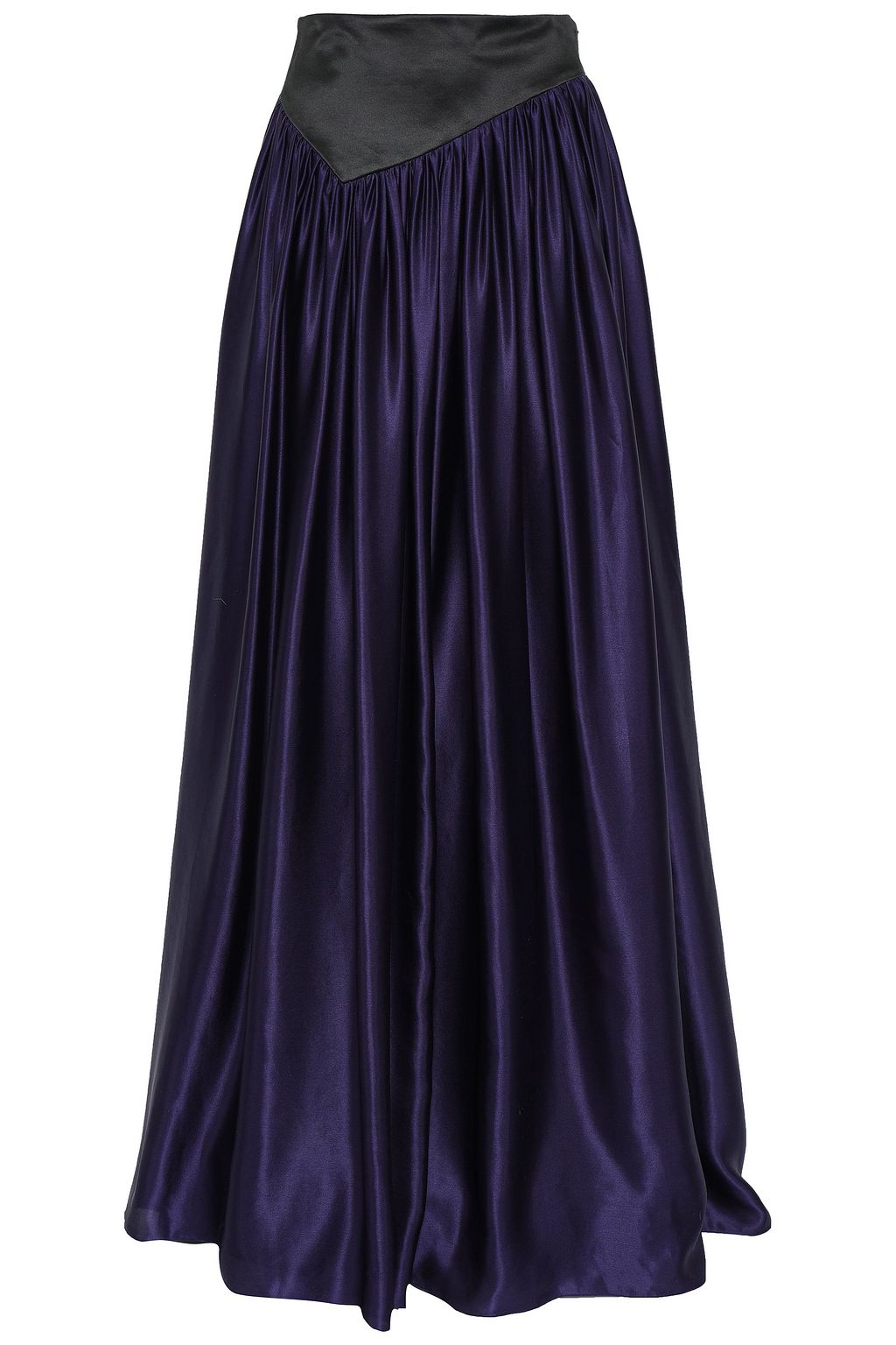 dark purple maxi skirt