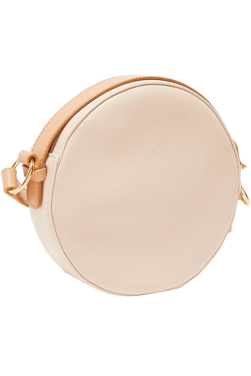 SEE BY CHLOÉ Rosy pebbled and snake-effect leather shoulder bag
