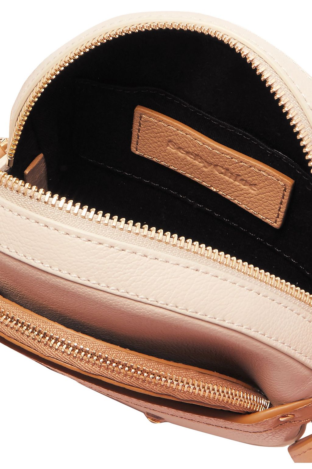 SEE BY CHLOÉ Rosy pebbled and snake-effect leather shoulder bag