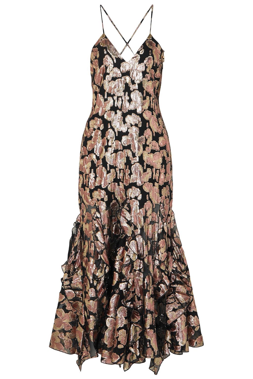 alice mccall rose gold dress