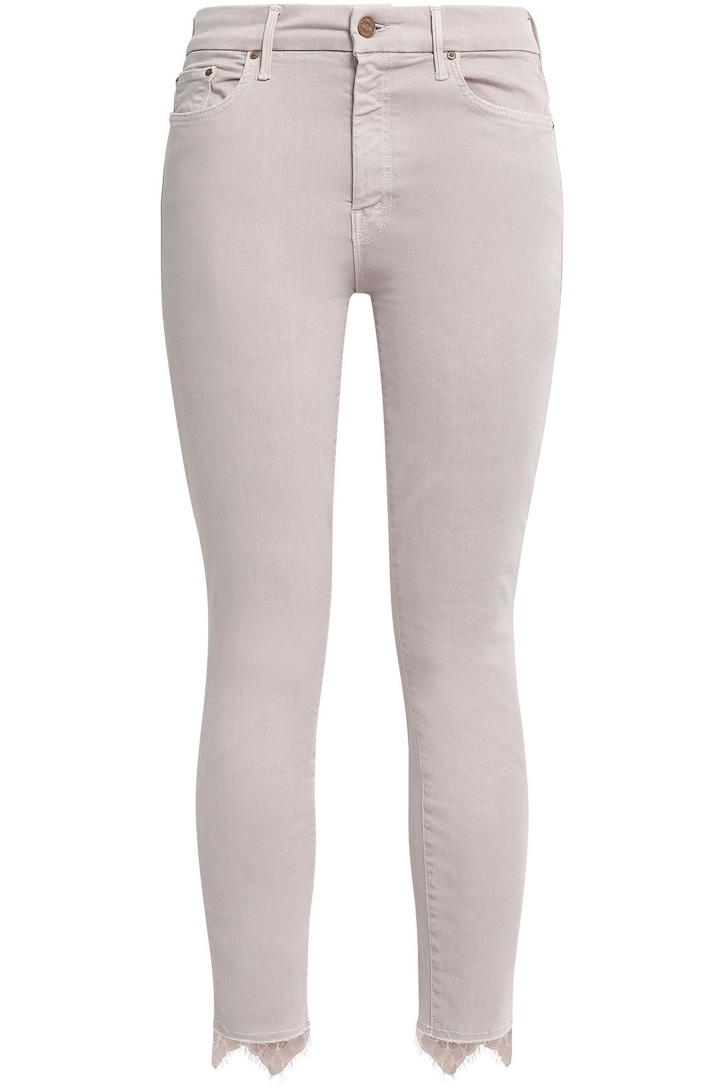 blush mid skinny jeans