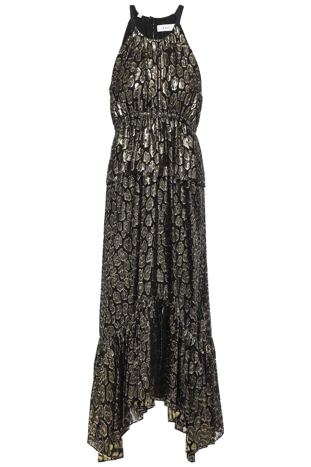 alc black and gold dress