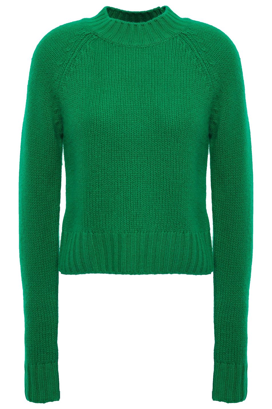 green cashmere sweater