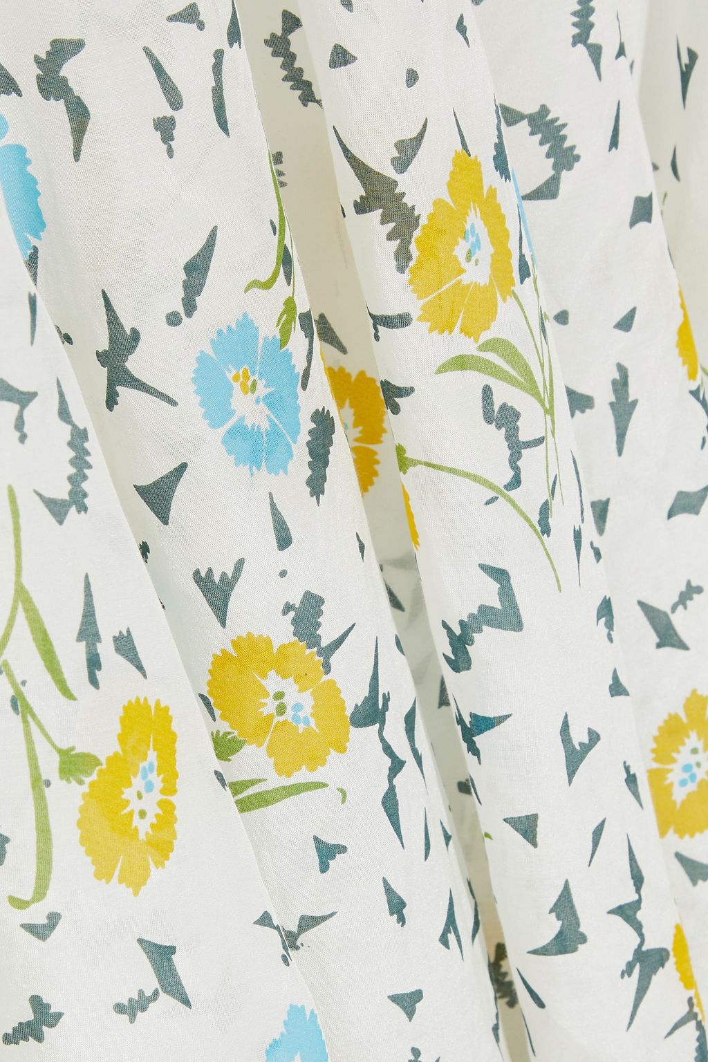 TALITHA Floral-print cotton and silk-blend poplin maxi dress
