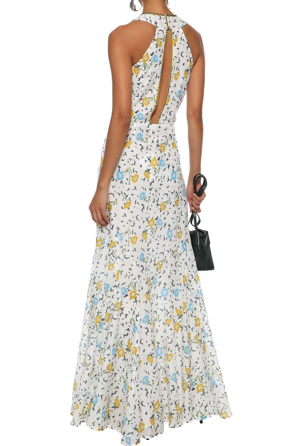 TALITHA Floral-print cotton and silk-blend poplin maxi dress