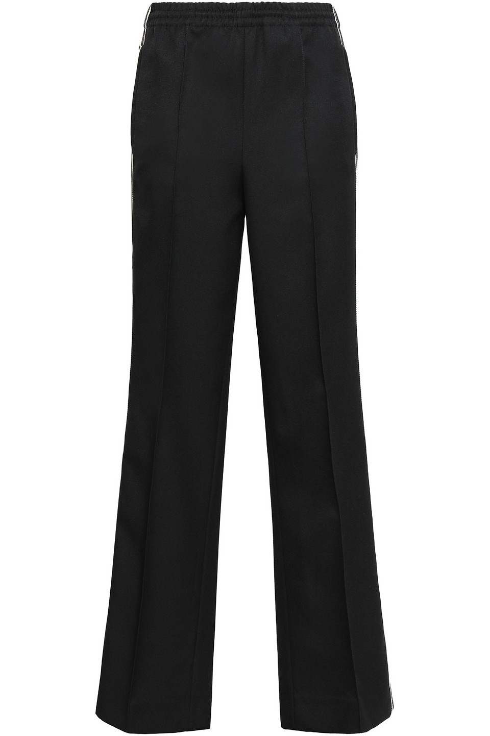 prada - striped tech-jersey track pants - black - it 40
