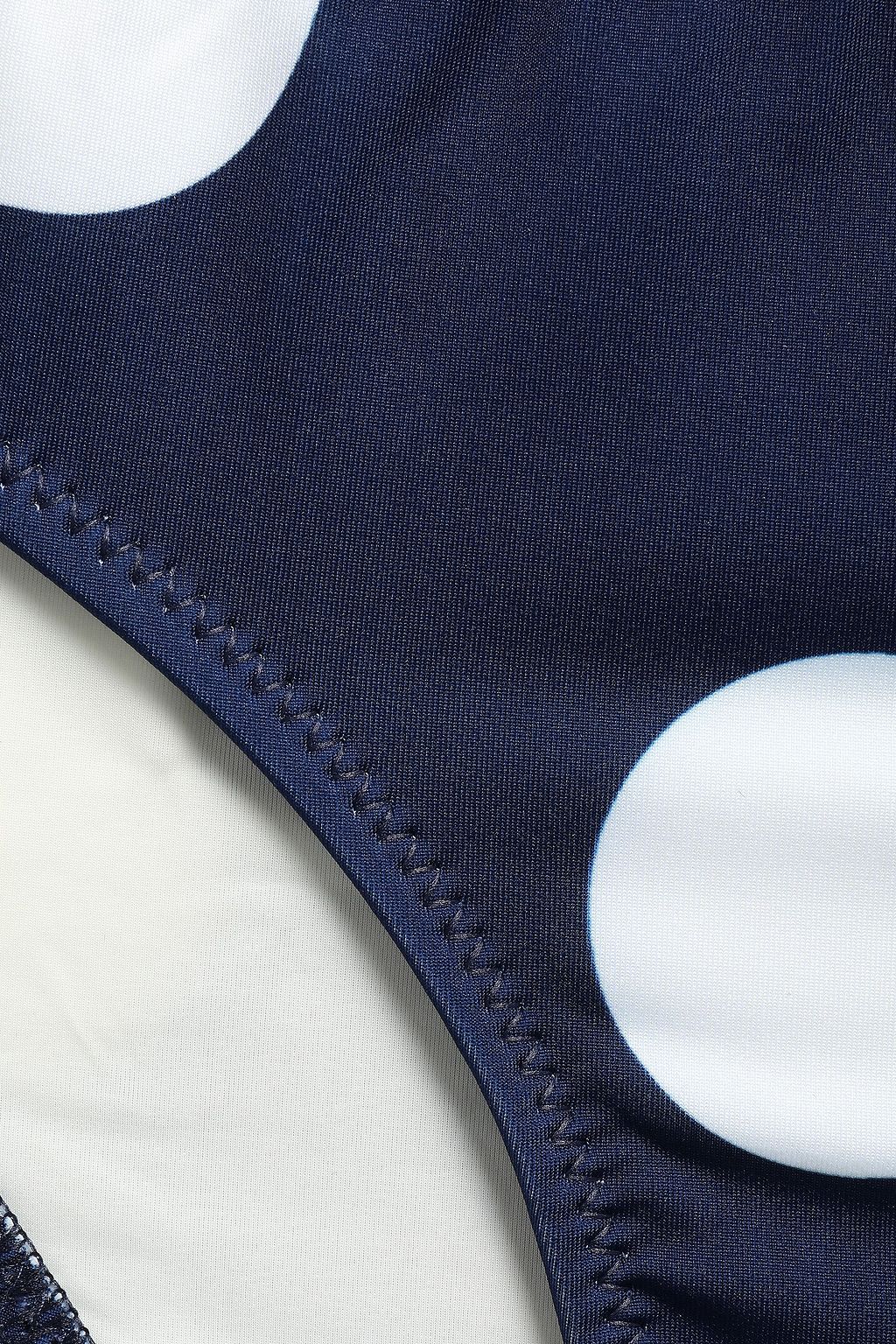 SOLID & STRIPED The Elle polka-dot mid-rise bikini briefs
