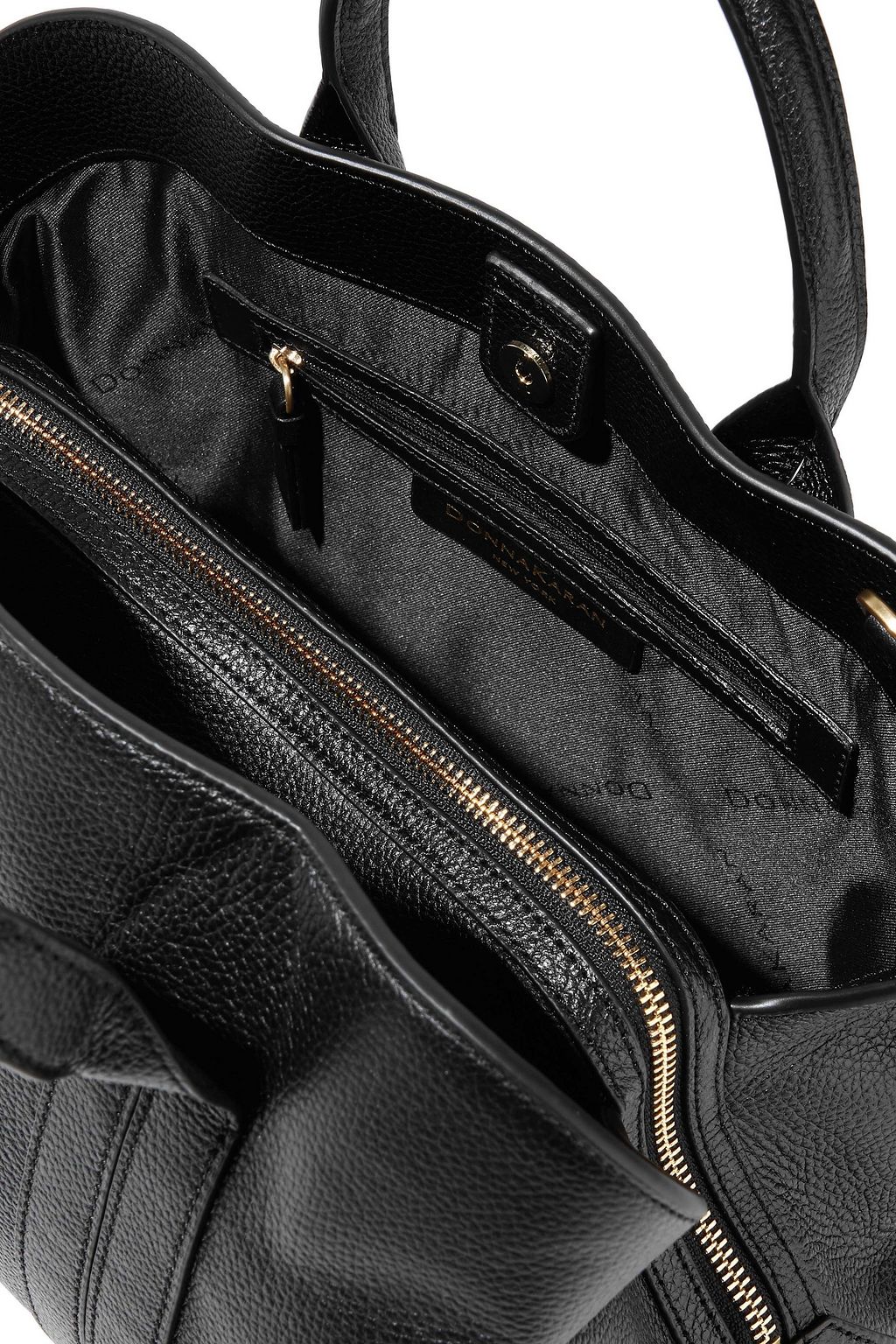 DONNA KARAN Perry textured-leather shoulder bag