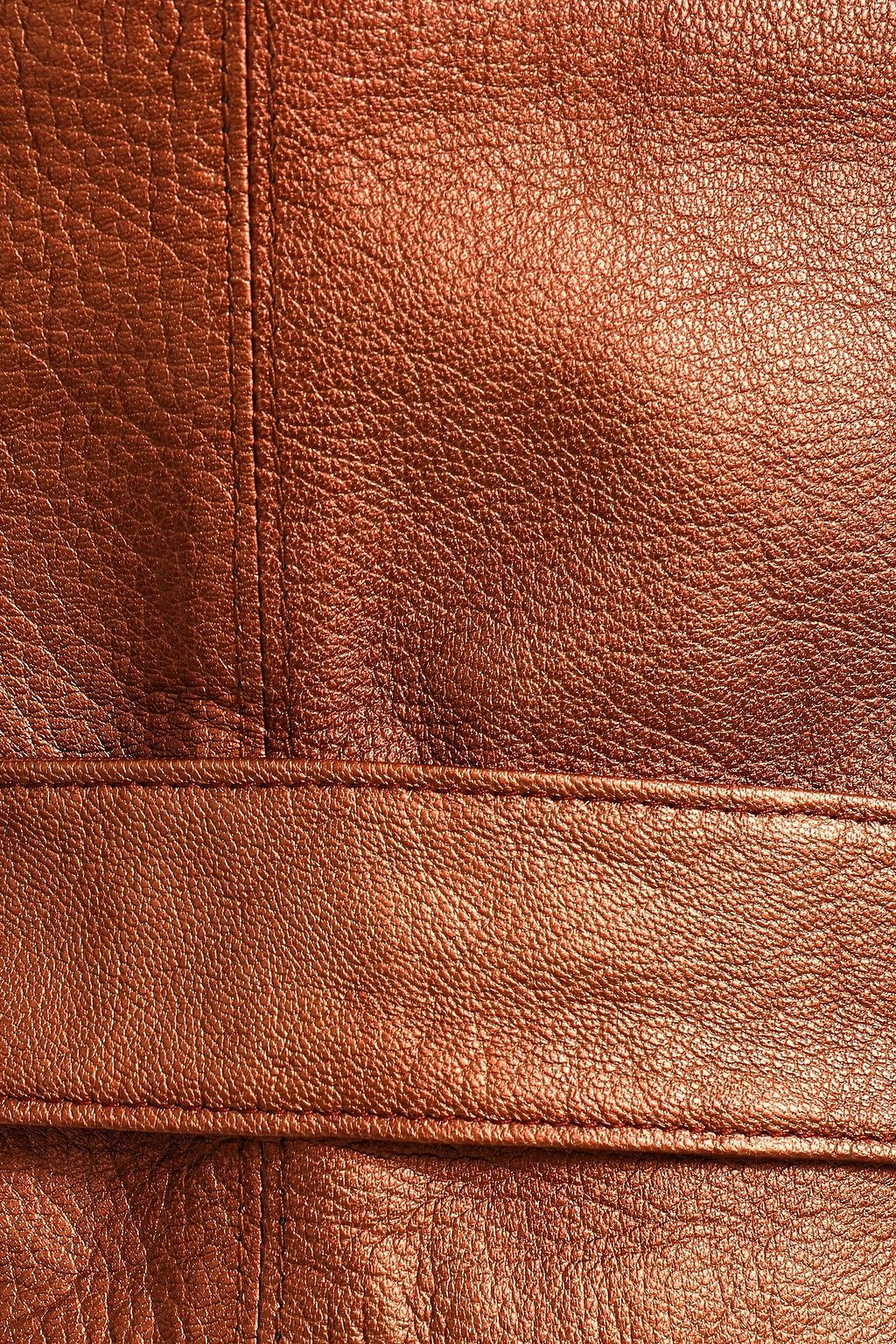 BRUNELLO CUCINELLI Metallic pebbled-leather belt