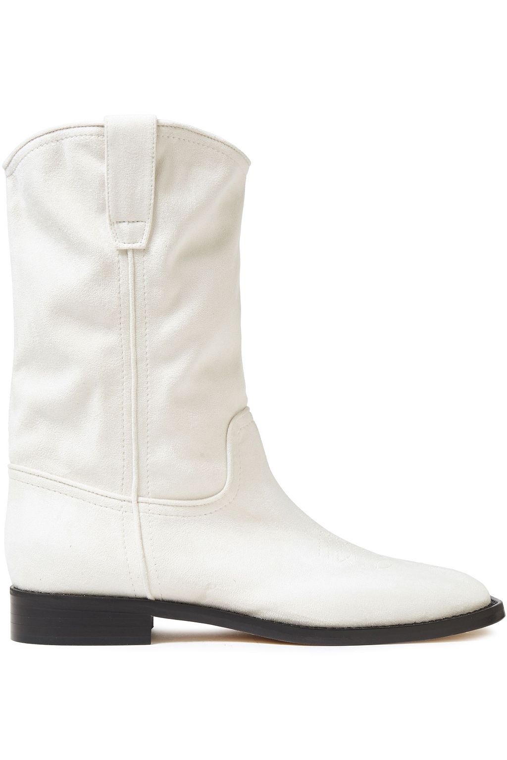 ivory suede booties