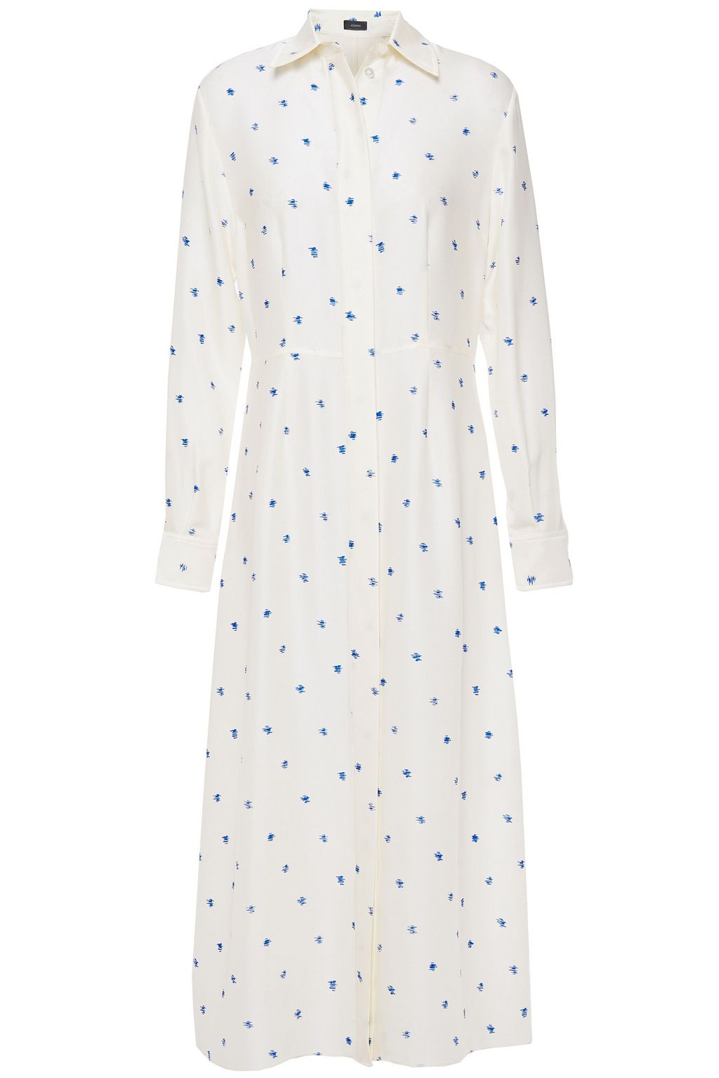 silk shirt dress midi