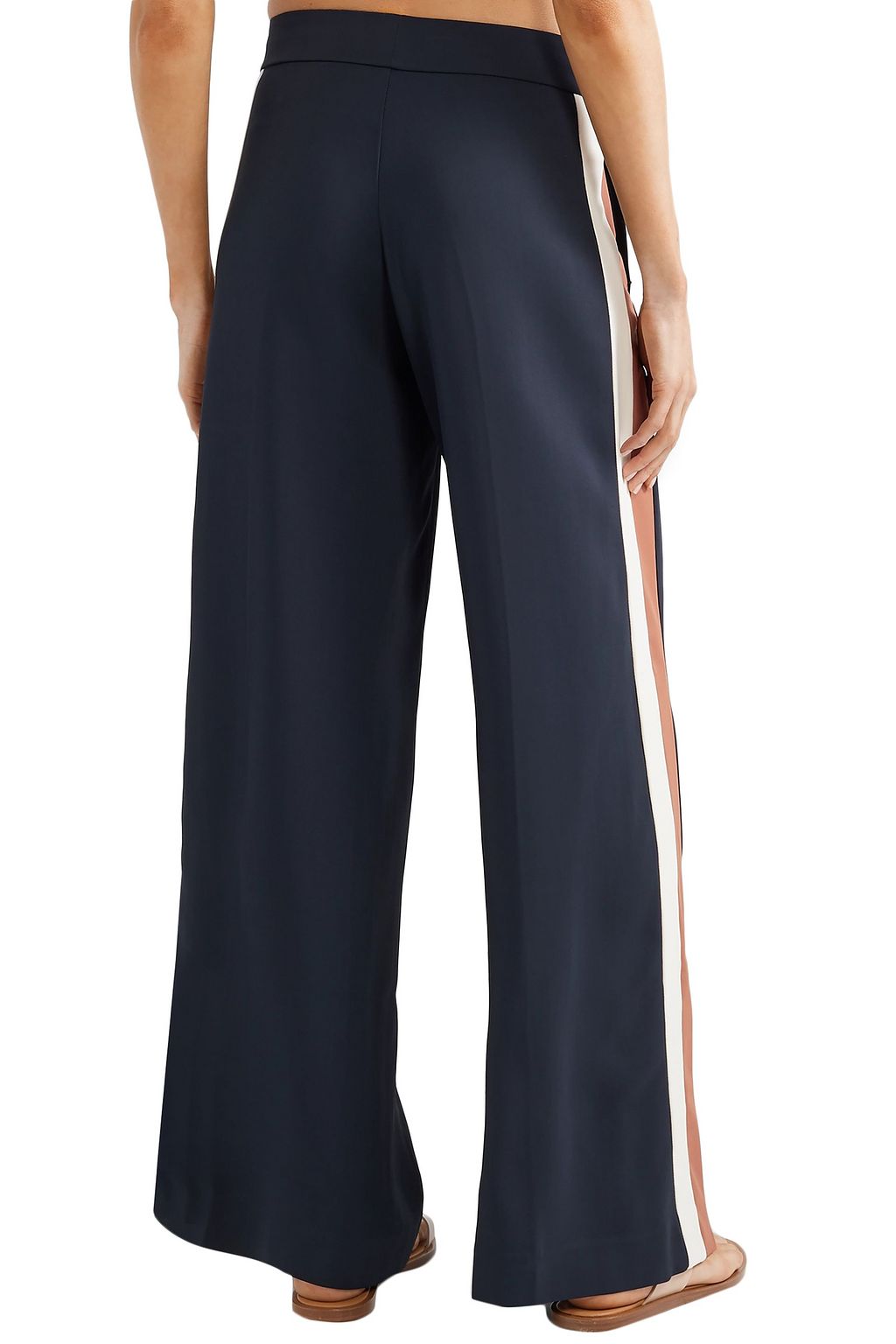 VAARA Liv striped stretch-jersey wide-leg pants