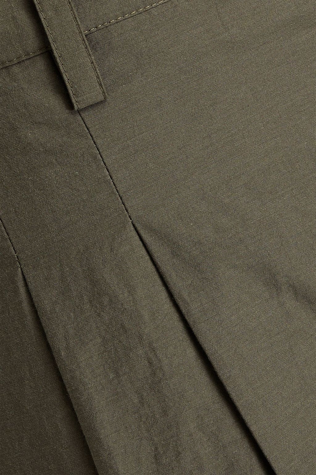 NANUSHKA Athan cropped pleated cotton-blend pants