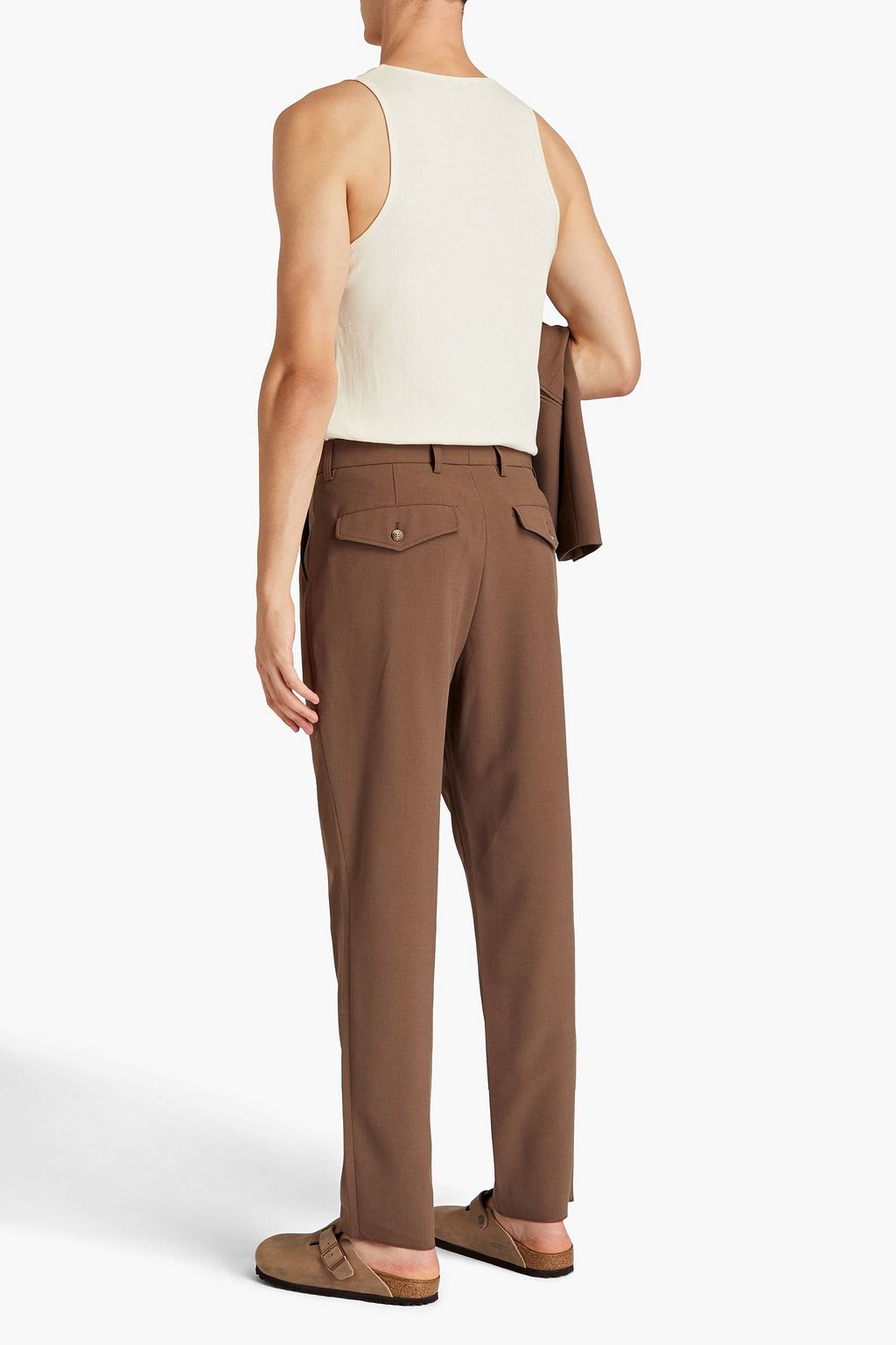 NANUSHKA Tom pleated crepe chinos