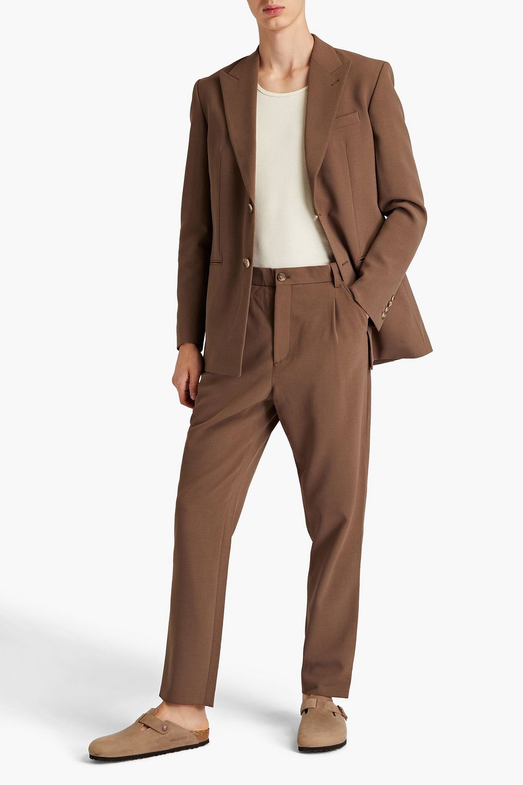 NANUSHKA Tom pleated crepe chinos