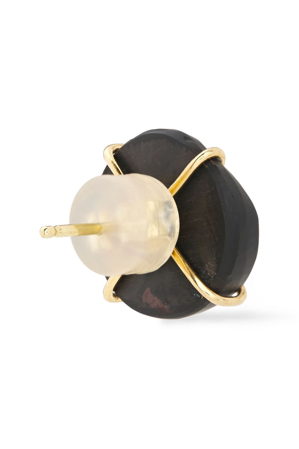 MELISSA JOY MANNING 14-karat gold agate druzy earrings