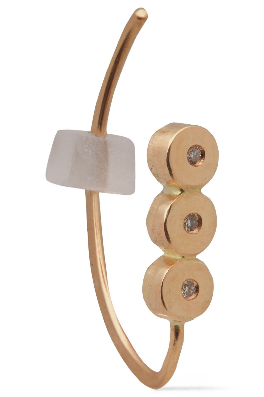 MELISSA JOY MANNING 14-karat gold diamond earrings