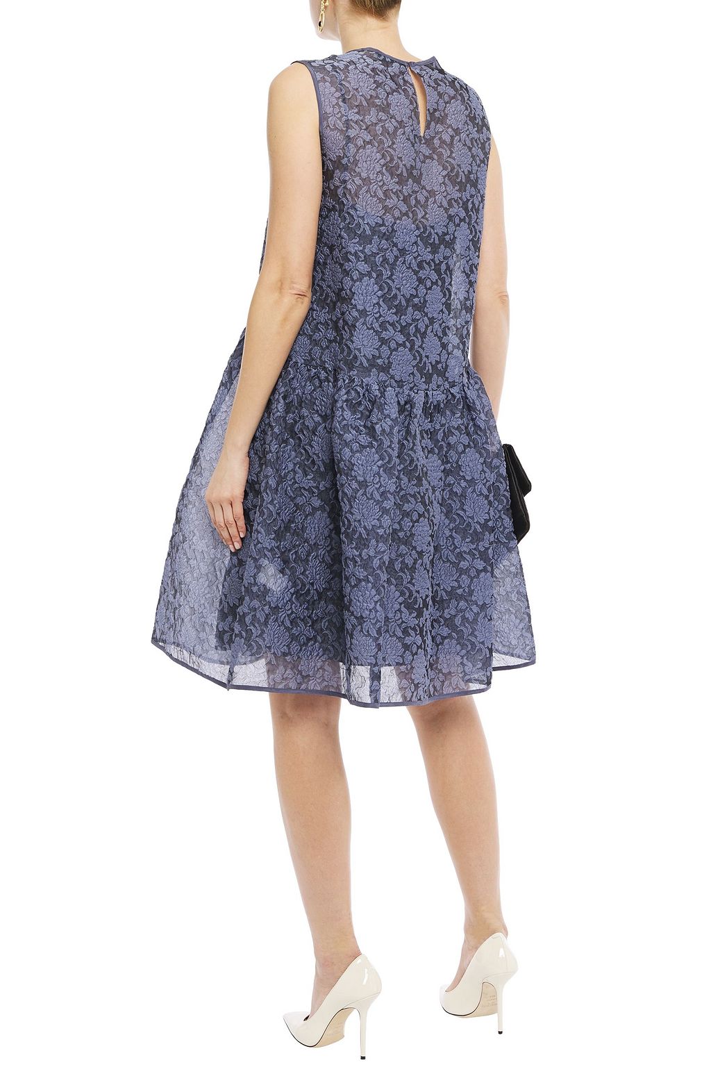 ERDEM Maddox organza-cloqué dress