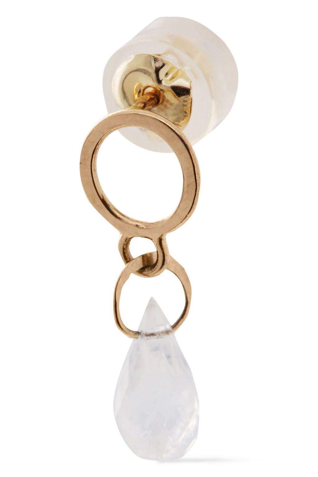 MELISSA JOY MANNING 14-karat gold moonstone earrings