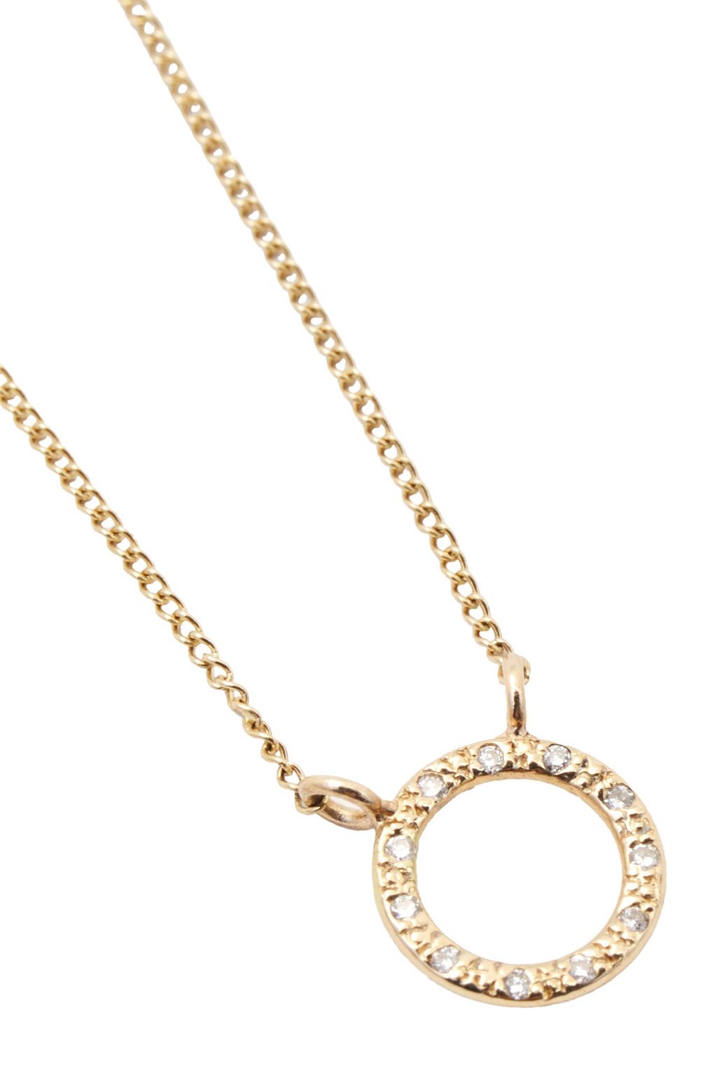 MELISSA JOY MANNING 14-karat gold diamond necklace