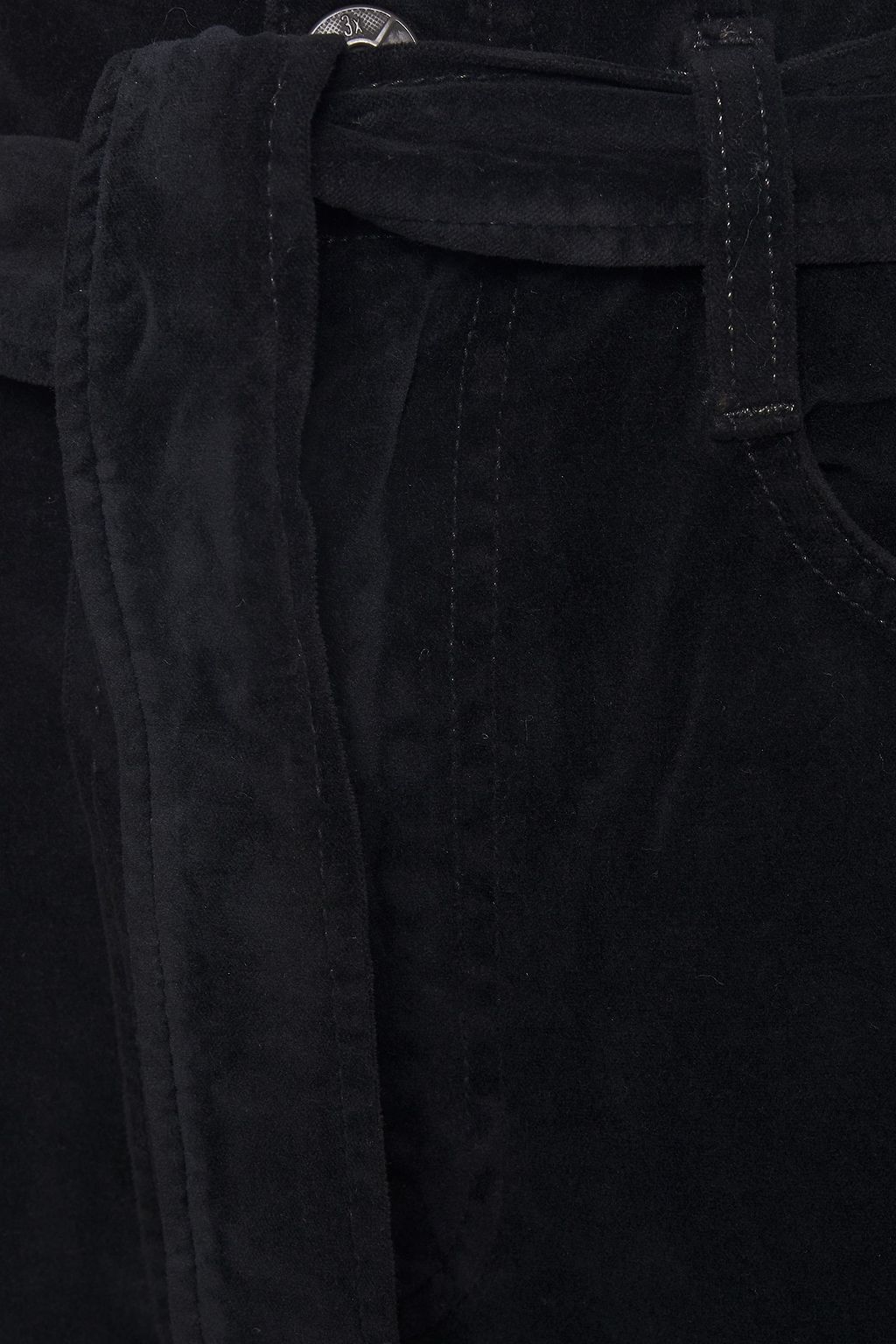 3X1 NYC Cropped cotton-blend velvet straight-leg pants